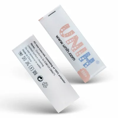 Printed Care Labels - Custom Patch Factory