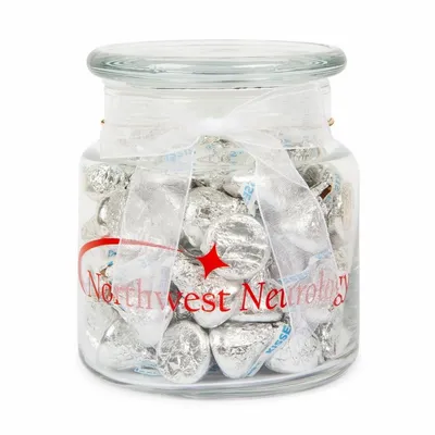 22oz. Glass Jar - Hershey's Chocolate Kisses - Custom Patch Factory