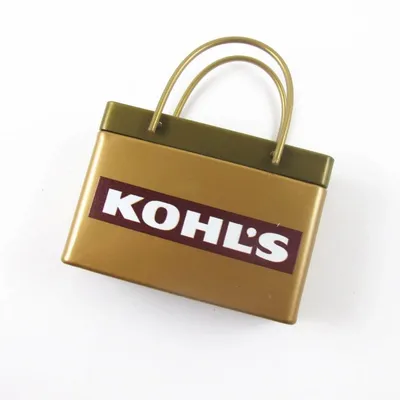 Gold Shopping Bag Tin - Custom Patch Factory