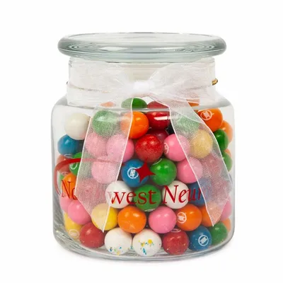 22oz. Glass Jar - Rainbow Bubble Gum - Custom Patch Factory