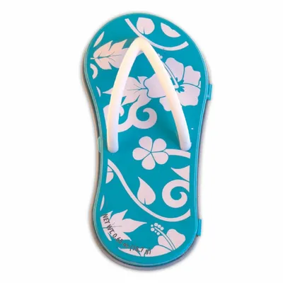 Hibiscus Blue Flip Flop Mint Tin - Custom Patch Factory