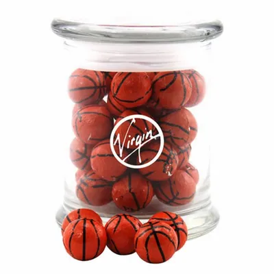 Jar with Chocolate Basketballs - SG700 - Custom Patch Factory