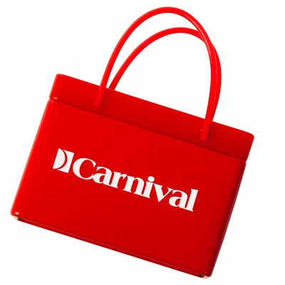 Red Shopping Bag Tin - Custom Patch Factory