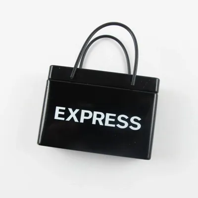 Black Shopping Bag Tin - Custom Patch Factory