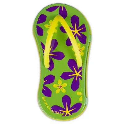 Floral Green Flip Flop Mint Tin - Custom Patch Factory