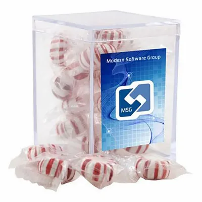 Small Acrylic Candy Box with Starlight Mints - Custom Patch Factory