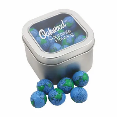 Window Tin with Chocolate Globes - SBF2700 - Custom Patch Factory