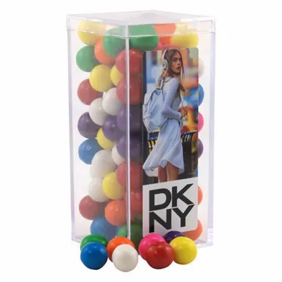 Acrylic Box with Gumballs - Medium - Custom Patch Factory