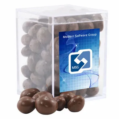 Acrylic Box with Choc Covered Peanuts - Small - Custom Patch Factory