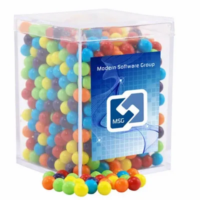 Acrylic Box with Mini Jawbreakers - Small - Custom Patch Factory