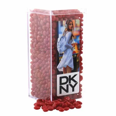 Acrylic Box with Red Hots - Medium - Custom Patch Factory