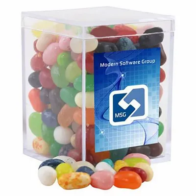 Small Acrylic Candy Box with Jelly Belly - Custom Patch Factory