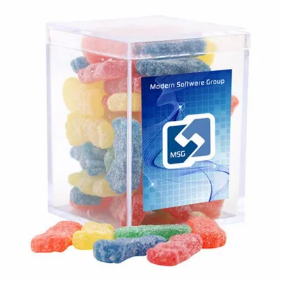 Acrylic Box with Sour Patch Kids - Small - Custom Patch Factory