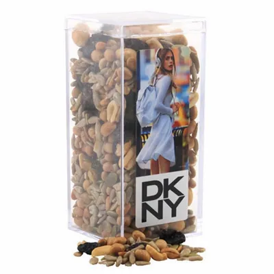 Acrylic Box with Trail Mix - Medium - Custom Patch Factory