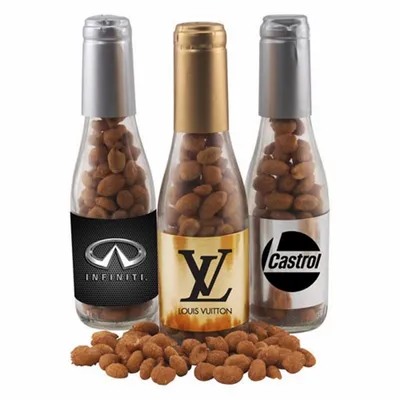 Champagne Bottle - Honey Roasted Peanuts 8" - Custom Patch Factory