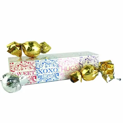 4 Cube Acetate Gift Box with Truffles - Custom Patch Factory