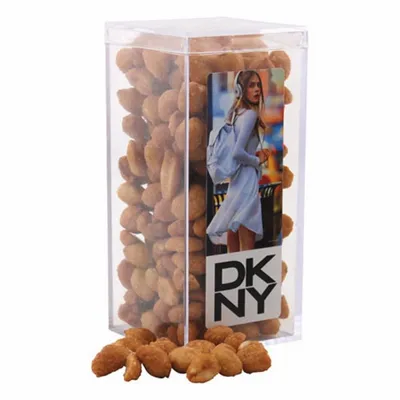 Acrylic Box with Honey Roasted Peanuts - Medium - Custom Patch Factory