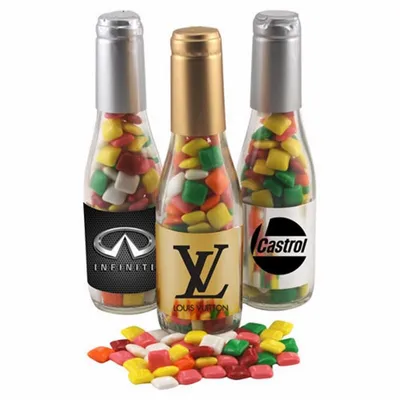 Champagne Bottle w/ Mini Chicklets 8" - Custom Patch Factory
