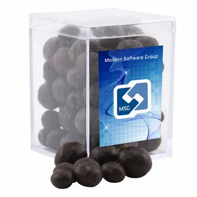 Acrylic Box with Choc Espresso Beans - Small - Custom Patch Factory