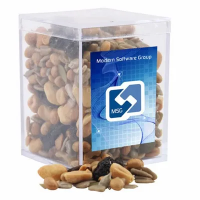 Acrylic Box with Trail Mix - Small - Custom Patch Factory