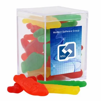 Acrylic Box with Swedish Fish - Small - Custom Patch Factory