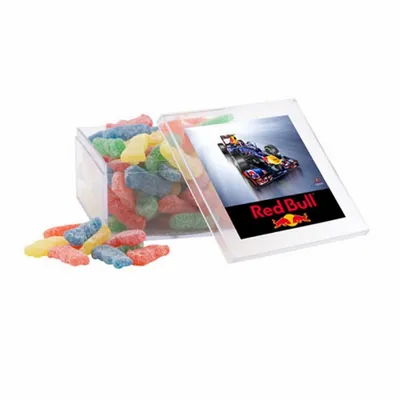 Acrylic Box with Sour Patch Kids - Large - Custom Patch Factory