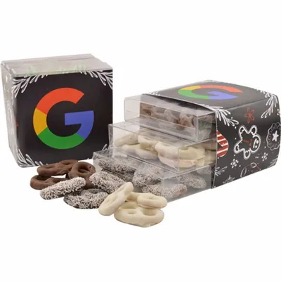 3 Way Pretzel Stack Acetate Tower - TRB826 - Custom Patch Factory