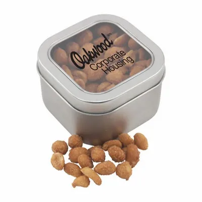 Window Tin with Honey Roasted Peanuts - SBF2700 - Custom Patch Factory