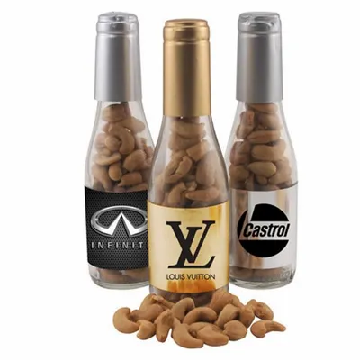 Champagne Bottle with Cashews 8" - Custom Patch Factory