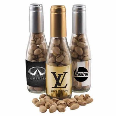 Champagne Bottle w/ Pistachios 8" - Custom Patch Factory