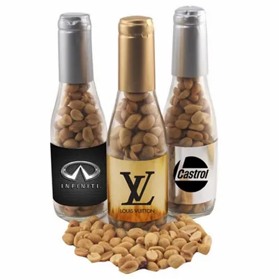 Champagne Bottle with Peanuts 8" - Custom Patch Factory