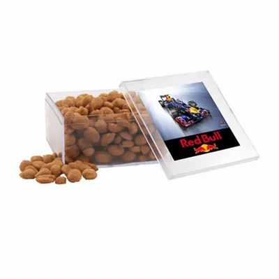Acrylic Box with Honey Roasted Peanuts - Large - Custom Patch Factory