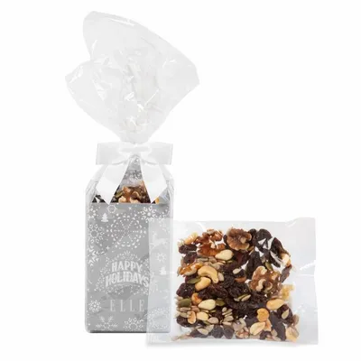 Holiday Gift Tote with Raisin Nut Trail Mix - Custom Patch Factory