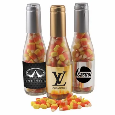 Champagne Bottle w/ Candy Corn 8" - Custom Patch Factory
