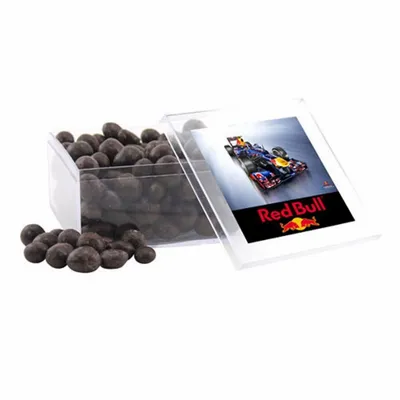 Acrylic Box with Choc Espresso Beans - Large - Custom Patch Factory