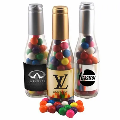 Champagne Bottle with Gumballs 8" - Custom Patch Factory