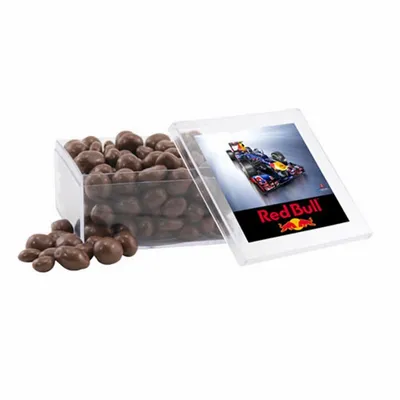 Acrylic Box with Choc Covered Peanuts - Large - Custom Patch Factory