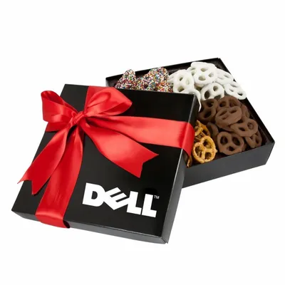 4 Delights Gift Box - Assorted Mini Pretzels - Custom Patch Factory