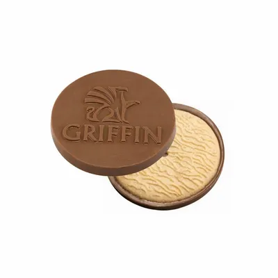 Round Chocolate Cookie - Custom Patch Factory