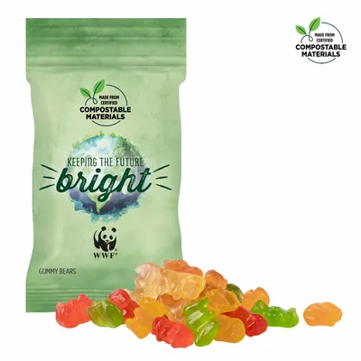 1oz ECO-Digibag, Compostable & Full Color, Gummy Bears - Custom Patch Factory