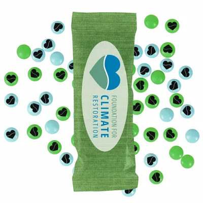Full Color Tube DigiBag™ with Imprinted Chocolate Buttons - Custom Patch Factory