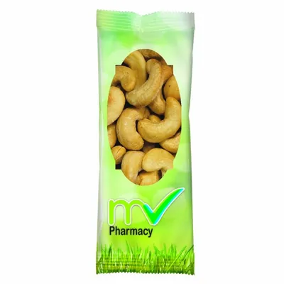 Full Color Tube DigiBag™ with Jumbo Salted Cashews - Custom Patch Factory
