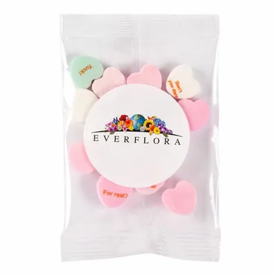 1/2 oz. Snack Pack - Imprinted Conversation Hearts - Custom Patch Factory