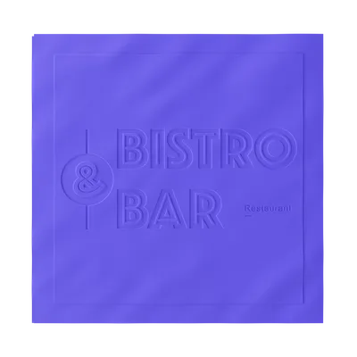 Custom Debossed Beverage Napkin - Custom Patch Factory