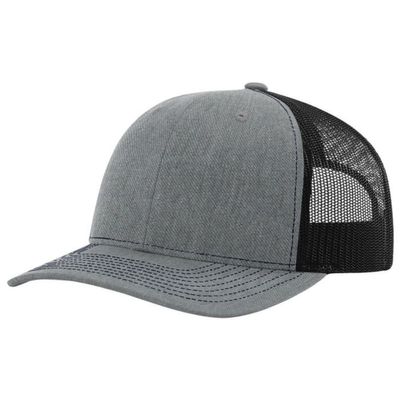 HEATHER GRAY/ BLACK - Custom Patch Factory