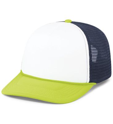 White/Navy/Chartruese White/Navy/Chartruese - Custom Patch Factory