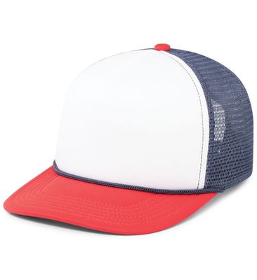 WHITE/NAVY/RED WHITE/NAVY/RED - Custom Patch Factory