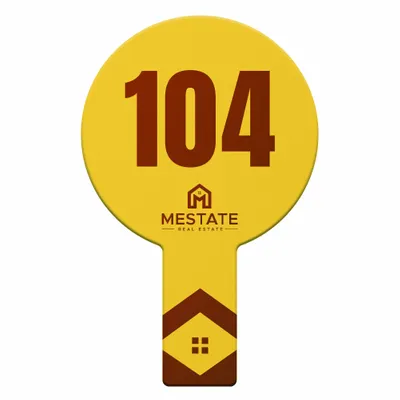 Circle Auction Paddles - Custom Patch Factory