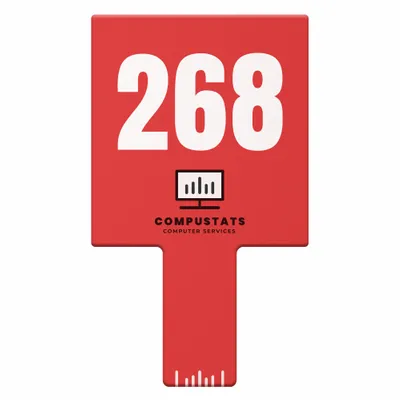 Circle Auction Paddles - Custom Patch Factory