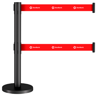 Dual Belts Stanchions